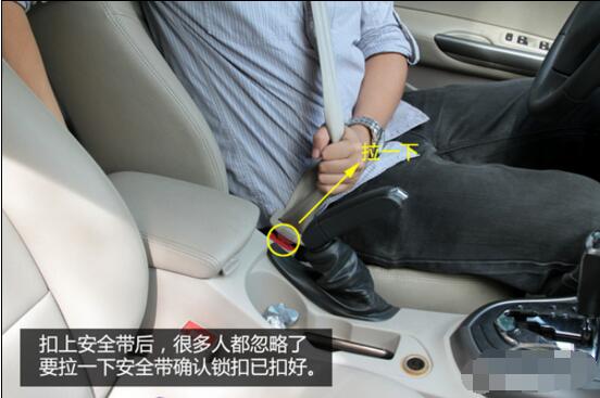 三点式安全带正确系法不同人群采用的方法不同