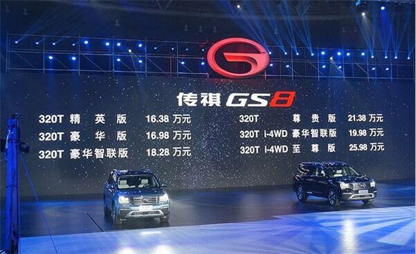 广汽传祺GS8二月销量 自上市以来没有更新换代是其竞争劣势