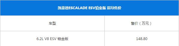 凯迪拉克凯雷德最新报价 不愧是超豪华型顶级豪车