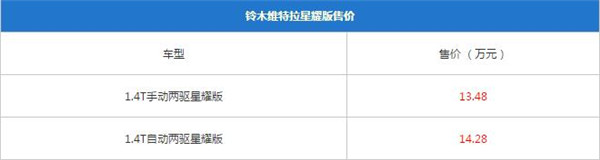 铃木维特拉最新报价 为什么近几年汽车价格呈现下滑趋势