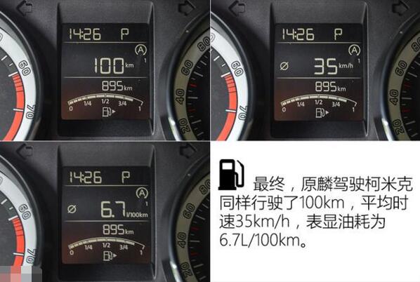 斯柯达柯米克油耗多少，实际综合测试数据为7.5L/100km