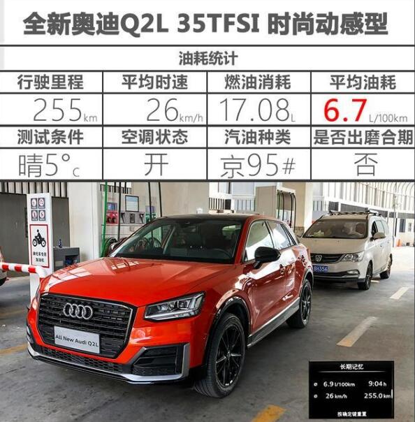 奥迪q2l油耗 奥迪Q2L实际油耗百公里7.88升