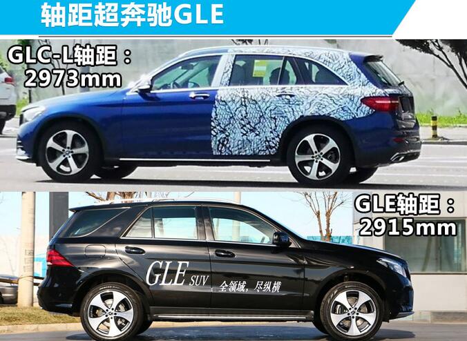 2019款奔驰glc-L加长版 轴距超奔驰GLE配2.0T+9AT(39.28万起售)