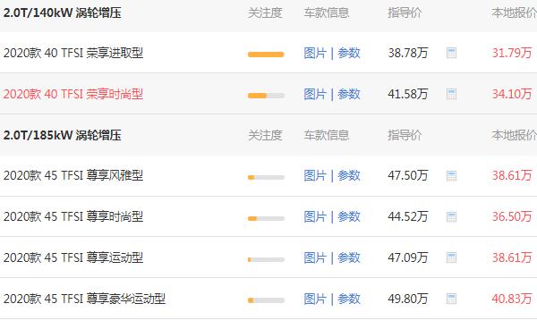 一汽奥迪q5最新款报价 奥迪q5的实际价格35.75万元