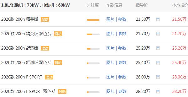 雷克萨斯价格最低多少钱 雷克萨斯最低仅需21.5万元