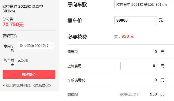 长城黑猫欧拉价格多少钱 售价不足7万元续航堪比特斯拉