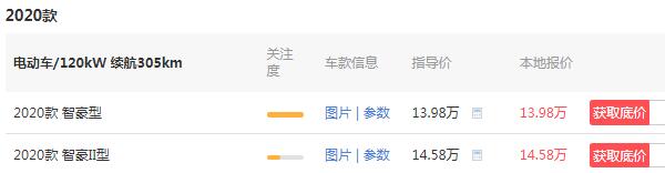 瑞驰新能源s513价格 2020最新款售价13万