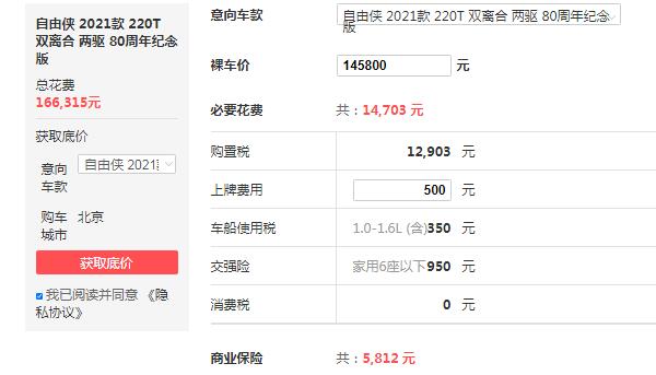 jeep小型suv自由侠价格 2021款自由侠售价14万(动力媲美1.5T发动机)