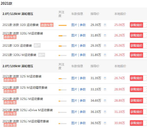 宝马3系2021款落地价格 宝马3系落地价28万元(扭矩达到了惊人的400牛米)