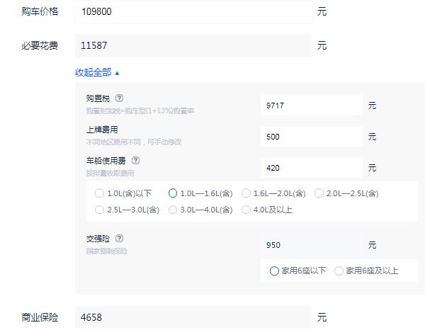 本田缤智1.5t精英版落地多少钱 全款落地价大概12.60万元