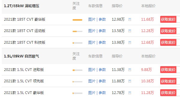 丰田雷凌多少钱 雷凌多少钱一辆(9万元一台)