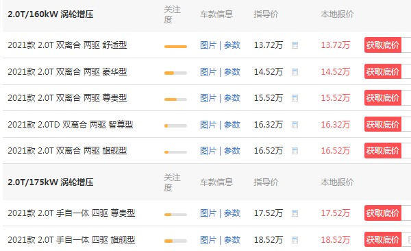 吉利星越l报价及图片 2021款星越l仅售13万(百公里加速仅7.7秒)