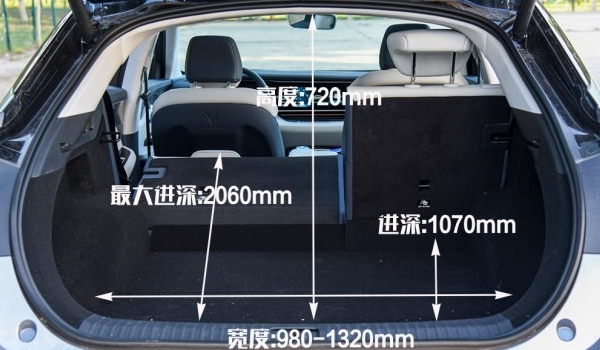 极狐阿尔法s车身尺寸是多少 极狐阿尔法s后备箱尺寸是多少（容积560-1300L）