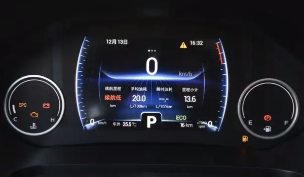 瑞虎8的百公里耗油在那里显示 在车辆的仪表盘上有所显示