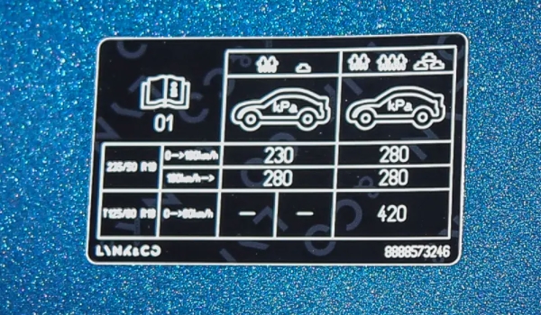 领克汽车领克01胎压显示在哪里 仪表盘上显示（使用非常方便）
