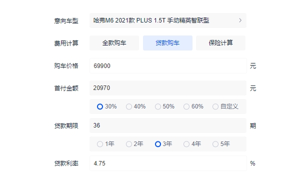 2022款哈弗m6报价及图片 新款车型仅售7.19万（分期首付）