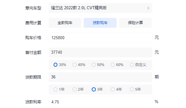 丰田锋兰达2022款报价及图片 新款车型仅售12.58万（分期首付5.02万元）