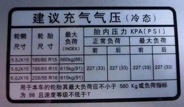 众泰T300轮胎行驶的胎压是多少 正常胎压2.3~2.5（注意胎压的变化）