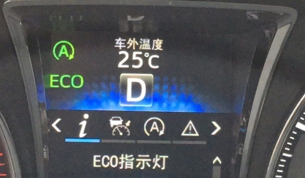 汽车灯ECO绿灯亮了是什么意思 车辆的经济模式开启（节省汽油）