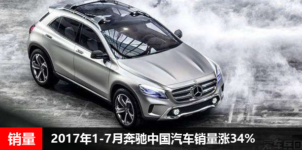 2017年1-7月奔驰中国汽车销量涨34%