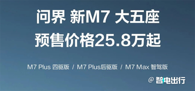 官降3.18万！问界新M7预售25.8万起 9月12日上市