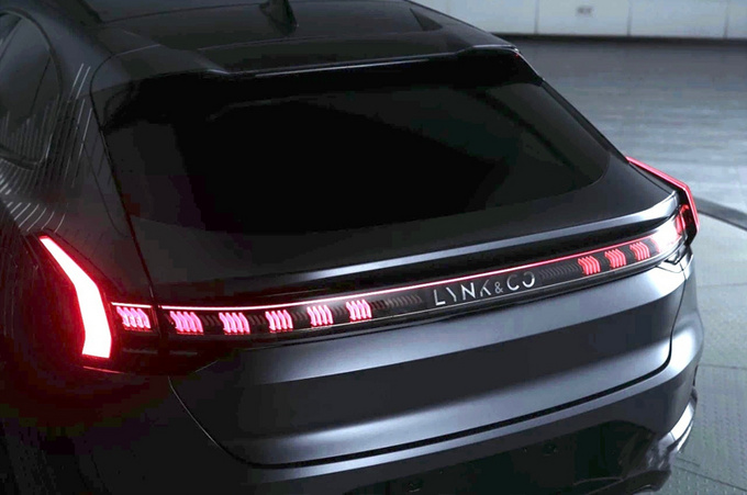 领克纯电动轿跑车预告图 车尾酷似保时捷Panamera
