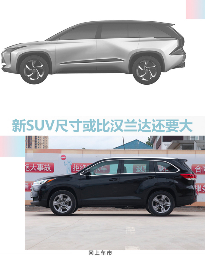 丰田两款全新电动车曝光 这款SUV比汉兰达还大