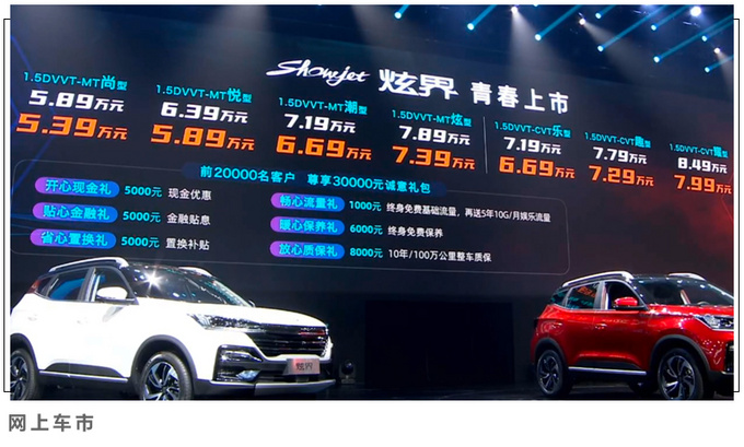 凯翼炫界正式上市 售5.39万元起 两种造型可选