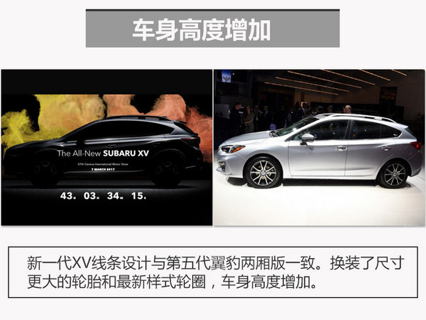 新一代斯巴鲁XV将发布 轴距大幅加长-图